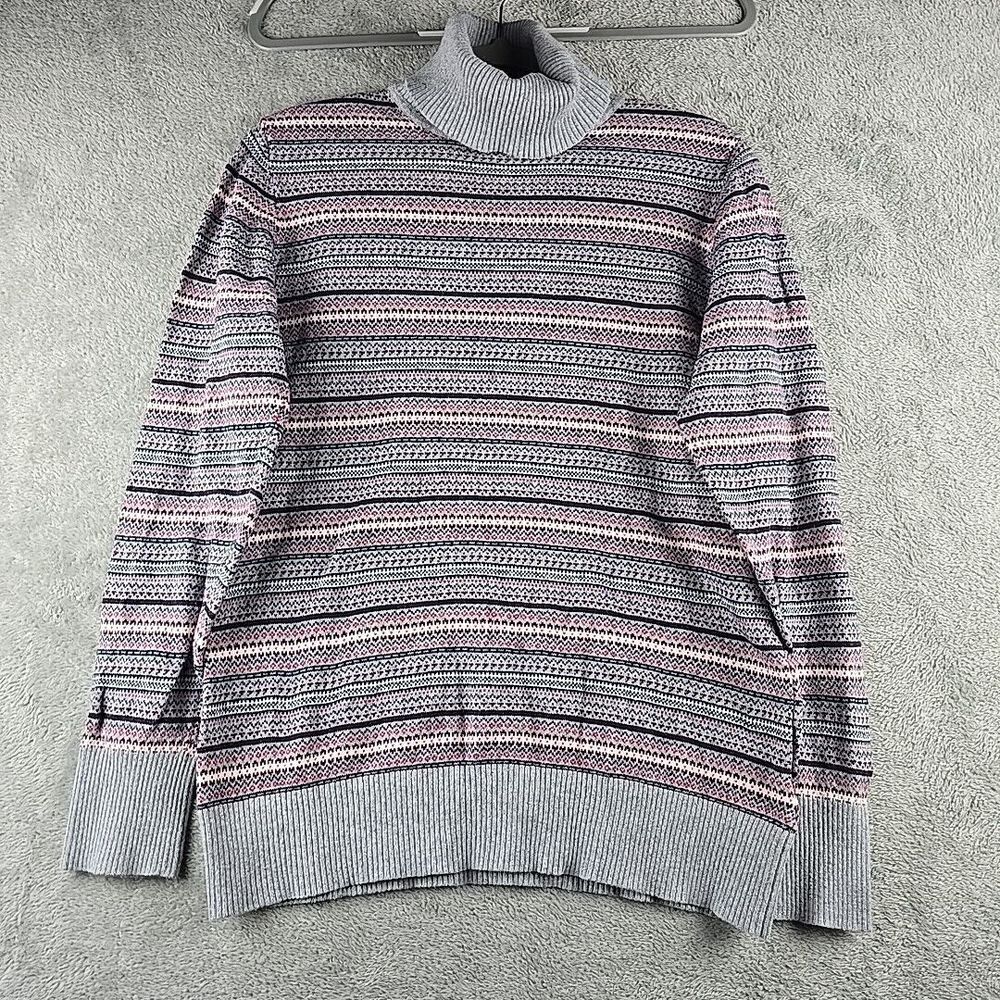 L.L. Bean Fair Isle Turtleneck Sweater